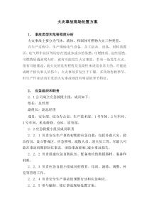 火灾事故现场处置方案