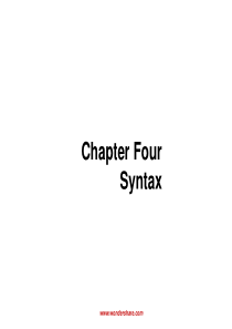 语言学-Chapter-4-Syntax