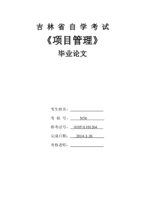 浅谈项目管理创新