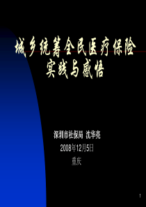 全民医疗保险实践与感悟ppt-PowerPointPr