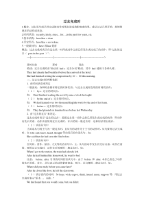 过去完成时讲解及练习题(精讲)