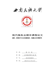 新型打车软件的现状问题对策分析