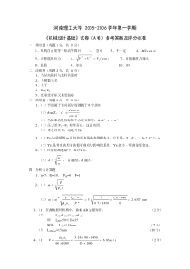 河南理工大学《机械设计基础》试卷(AB卷)参考答案及评分标准