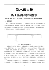 新水东大桥施工与监测报告