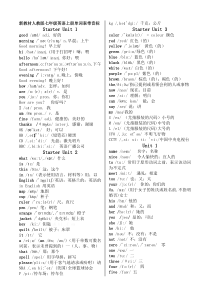新版人教版七八年级英语单词表(带音标七-八年级)