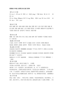 新课标六年级上册第五单元复习资料