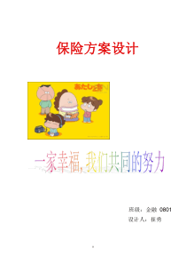 原创保险方案设计