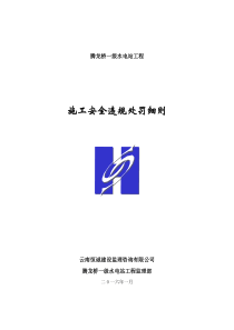 施工安全违规处罚实施细则