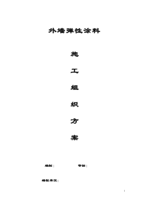 施工组织方案(平涂)