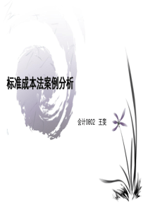 标准成本法案例分析