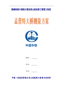 桥梁测量方案