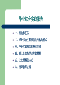 毕业综合实践报告(09级机电专业)1