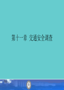 第十一章 交通安全调查