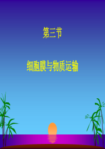 细胞膜与物质运输