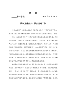 挖掘党建亮点,做实党建工作简报