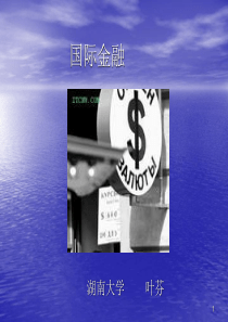 国际金融(湖南大学,叶芬)