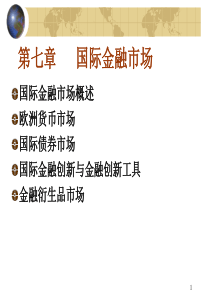 国际金融-第七章