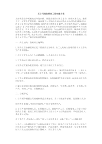 某公司岗位绩效工资实施方案