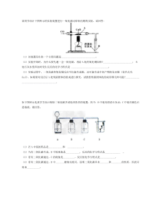 某同学设计下图所示的实验装置进行一氧化碳还原氧化铜的实验