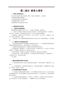 教师招聘心理学主观题