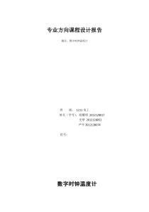 数字温度测试
