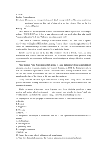 新理念网络平台英语读写教程第三册单元测试unit5答案