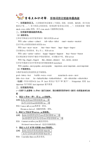 新目标人教版八年级英语语法知识讲解比较级最高级与七年历史复习提纲