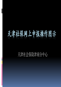 天津社会保险网上申报操作培训(学习版)