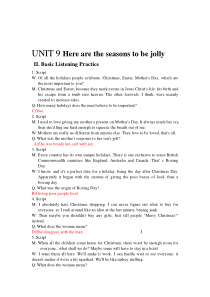 新视野英语视听说教程3答案Unit9