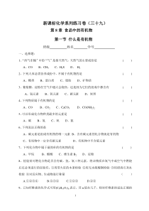 新课标九年级化学系列练习卷(沪教第八章三十九)