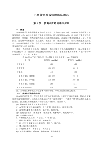 专题15 心血管系统疾病的临床用药