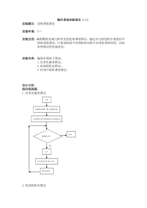 进程调度算法实验报告