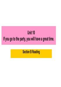 新人教版八年级上英语Unit10-reading