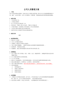 公司裁员计划