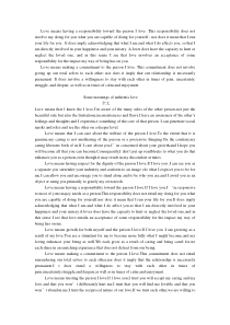 Loves-responsibility