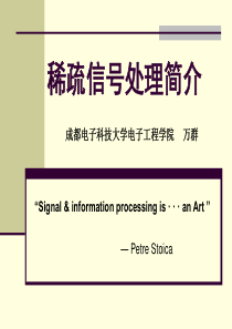 成都电子科技大学博士研究生稀疏信号处理讲义.