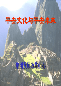 平安保险的平安文化与平安未来（PPT 55页）