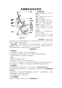 显微镜使用知识总结