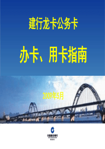 建行公务卡