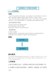 微信部工作规范工作流程