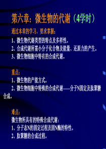 微生物考研微生物代谢.