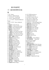工业设计基础词汇