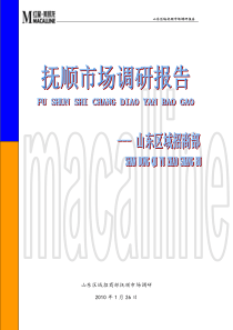 抚顺家具市场调研报告(一调)