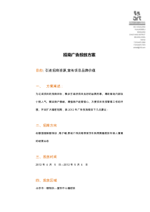 招商广告方案