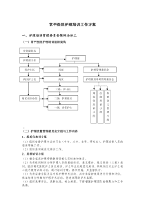 常平医院护理培训方案