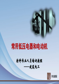 常用低压电器和电动机.