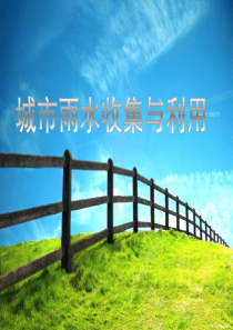 城市雨水收集与利用