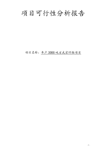 年产3000吨玄武岩纤维可行性研究报告