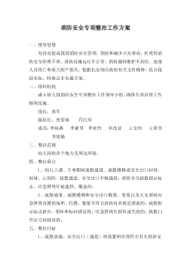 幼儿园消防安全整治实施方案