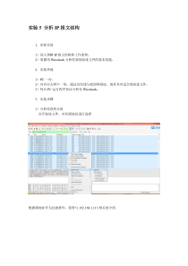 实验5分析IP报文结构